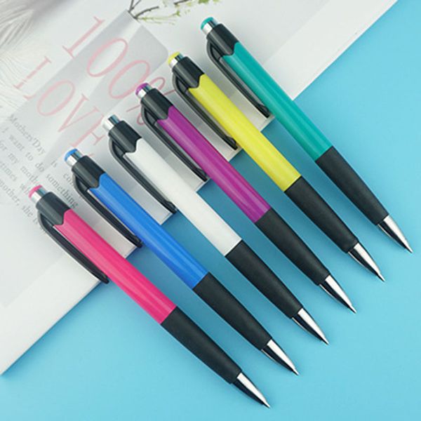 Stylo à bille coloré, logo personnalisé, presse, capteur capacitif, tablette d'écriture, ordinateurs tactiles deux en un, bureau d'apprentissage approprié, 1,0 mm, encre noire HZ140