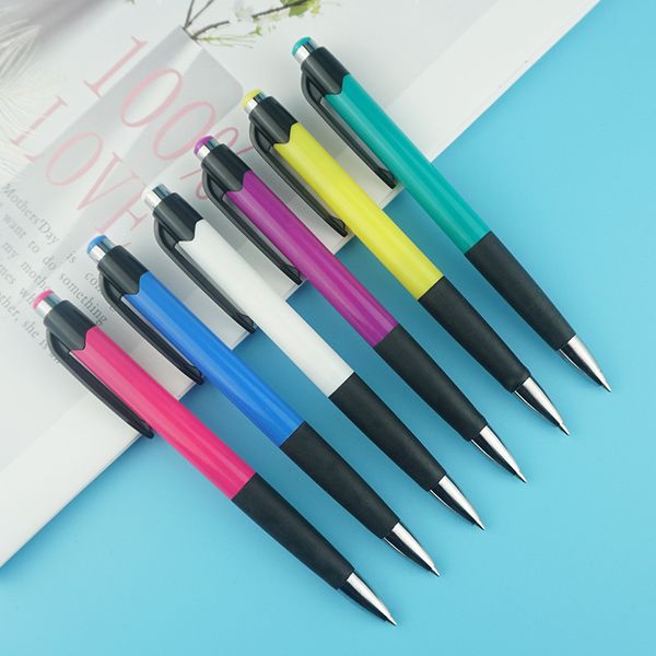 Stylo à bille coloré, logo personnalisé, presse, capteur capacitif, tablette d'écriture, ordinateurs tactiles deux en un, bureau d'apprentissage approprié, 1,0 mm, encre noire Z140