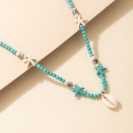 Collier ras du cou perlé coloré pour femmes breloques coeur Tai Chi papillon clavicule chaîne réglable pas cher bijoux collier