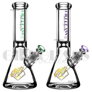 12 inch beker bong 9 mm dikte Kleurrijke waterpijpen grappige rookaccessoires wax bedwelmende waterpijpen quartz banger dab rig waterleiding olieplatforms glazen pijp