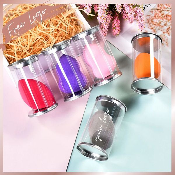 Colorful Beauty Sponge Cosmetics Blender Herramientas de belleza Custom with Box Foundation Cushion Mezcle accesorios de maquillaje 240329