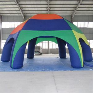 Abri coloré à grande fête Shelter Spider Dome Tent Air Blown Blown Marquee House Va With Blower à vendre / Location avec un navire sans ventilateur 12 m de dia (40 pieds)