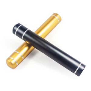 Kleurrijke Zwarte Goud Aluminium Roken Droge Kruid Tabak Preroll Rolling Roller Opslag Buis Fles Draagbare Seal Tank Stash Case sigaret Sigaar Houder