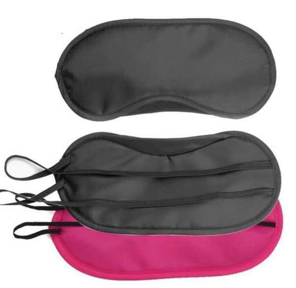 coloré noir rouge Sleeping Eye Mask Shade Nap Cover Masques pour les yeux bandés Fret aérien Lunettes Outil de voyage Cache-oeil en polyester doux