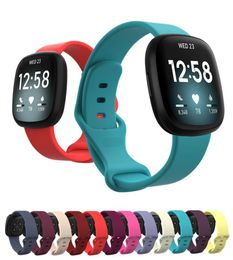 Kleurrijke armband polsband voor Fitbit Versa 3 Smart Watch Band voor Fitbit Sense Polsband Sport Soft Silicone Beaks Linnesmal4313174