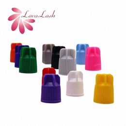 Kleurrijke Cap Lip voor Oog Extensis Lijm Verpakking Fles Ooggroei Vloeistof Verpakking Ctainer Makeup Tools Schoonheidssalon n4R0 #