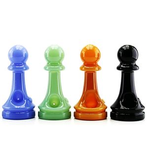 Style d'échecs coloré Pyrex Pipes en verre épais