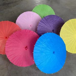 Kleurrijk Chinees Japans papier parasol papier paraplu voor bruiloft bruidsmeisjes feest gunsten zomer zon schaduw zz
