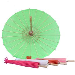 Kleurrijke doek cover paraplu wo paraplu bamboe en hout gemaakt wed decoratie parasol diy verf Japans ambacht