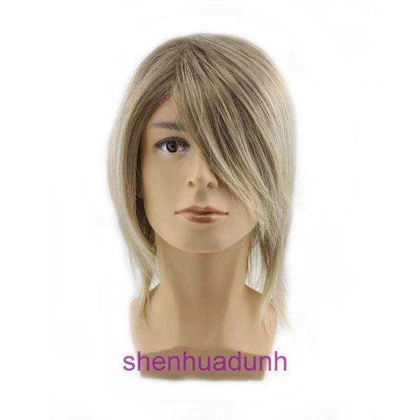 COLORUFE COS WIG COSPlay Anime Golden Mens Hair Black Harajuku Style rétro court