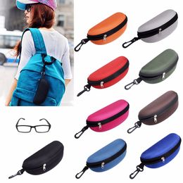 Couverture colorée étui à lunettes de soleil pour femmes boîte à lunettes avec lanière étuis à lunettes à glissière accessoires de lunettes de haute qualité DLH200