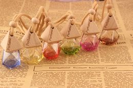 8 ml auto parfum fles hanger parfum ornament luchtverfrisser etherische oliën diffuser geur lege glazen flessen zza3345