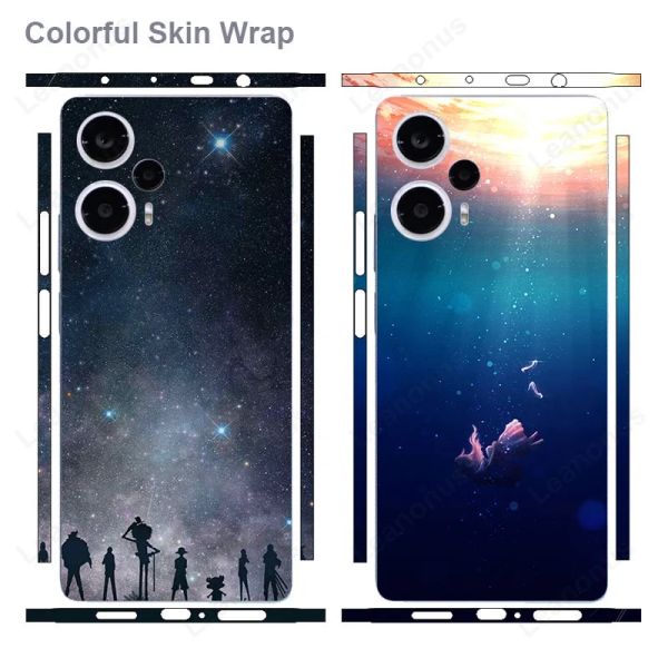 Peau de décalcomanie colorée pour Xiaomi POCO F5 Pro F5 Back Screen Protector Cover Camouflage Ultra Thin 3M Wrap Modified Sticker