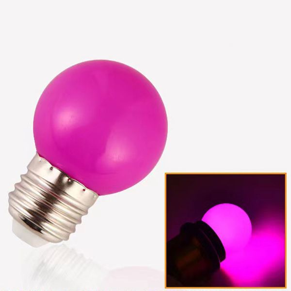 Décoration colorée E27 B22 3W 220V rouge bleu vert blanc jaune chaud RVB Blubs d'énergie d'énergie LED Golf Ball Globe Light Zxf 42