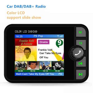 Kleurrijke Display Scherm DAB Radio-ontvanger in Auto Stereo Geluid Digitale Signaal Uitzending DAB   Bluetooth-compatibele MP3-speler H220422