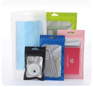 Doypack coloré feuille d'aluminium fermeture à glissière sacs d'emballage refermable Ziplock Mylar bonbons bricolage artisanat sac de rangement