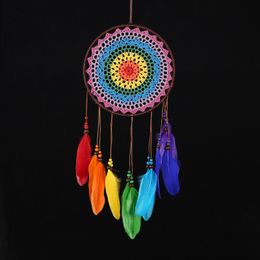 Ratgeurs de rêve colorés pour chambre adulte Boho Dream Catcher Decor pour filles accroché Ornement Ornement Decoration 3151