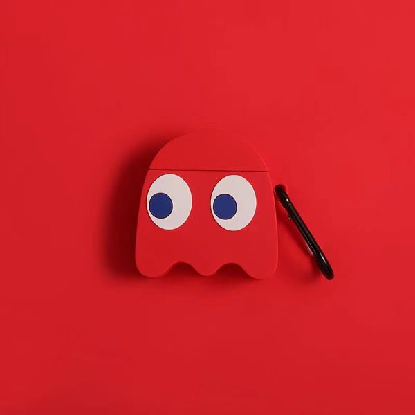 Étui pour écouteurs coloré Coussins pour écouteurs airpods adaptés aux airpods 2 image de dessin animé anti-chute en silicone 4 couleurs en option très mignon