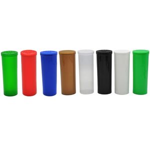 Kleurrijke lege squeeze pop top fles-vial 6 13 19 30 60 dram kruid doos acryl waterdichte container plastic stroage stas jar pil flessen kas doos plastic blik