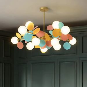 Kleurrijke flits Nieuwe LED Moderne kroonluchter lichten Living Eetkamer Slaapkamer Villa Hangers Bar Bar Aisle Indoor verlichtingslampen