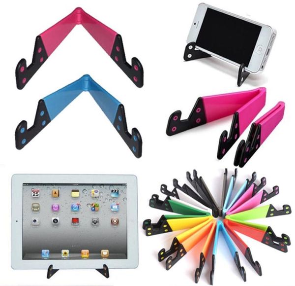 Coloré Folda V en forme universel pliable support de support de téléphone portable portable tablette PC pliable Pad téléphone mobile mains Holde7606939