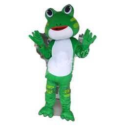 Kleurrijke kikker mascottekostuums carnaval Hallowen geschenken unisex volwassenen fancy games outfit vakantie buitenreclame outfit pak