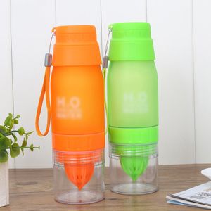 Kleurrijke Frosted Citroen Moeder Flessen Creatieve Plastic Gift Handleiding Juicer Cups Deksel Water Cup Multi-color Optioneel WH0346