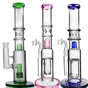 Bong en verre fumant des tuyaux en verre barboteur bangs à eau bécher en verre épais Dab Rigs bol 12,6 pouces de haut