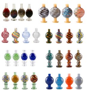 Paladin886 Pipe à fumer colorée Bubble Carb Cap 22 mm / 27 mm / 31 mm / 33 mm / 35 mm OD pour quartz Banger Nails Verre Bongs d'eau Dab Rigs Ash Catcher Bong Tool