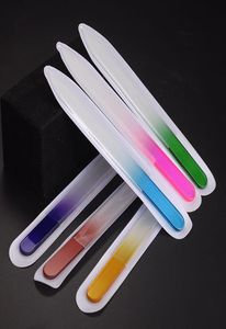 Limas de uñas de cristal de colores, lima de cristal duradera, pulidor de uñas, herramienta artística para el cuidado de las uñas, 14cm, herramienta de esmalte UV para manicura MJ115142408