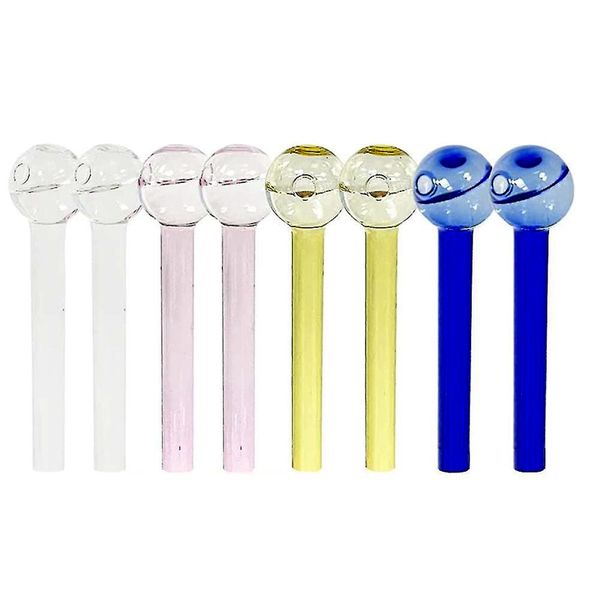 Tuyau de brûleur à mazout en verre coloré en gros tuyaux de brûleur en pyrex pour fumer du verre dab plate-forme pétrolière accessoires de bong livraison gratuite