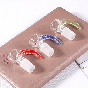 Kleurrijke glas dikke dia kom 14mm 18mm pijp kommen vrouwelijke mannelijke gezamenlijke olie brander handvat voor bong water rokende pijpen accessoires DAB Rigs