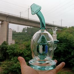 Kleurrijke glazen water Bong Hookahs met champignon perc 14 mm Dab Rigs Shisha Smoking Pipes Bubbler