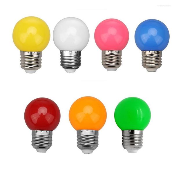 Bombilla de globo colorida E27 3W SMD2835 lámpara LED barra decoración del hogar iluminación