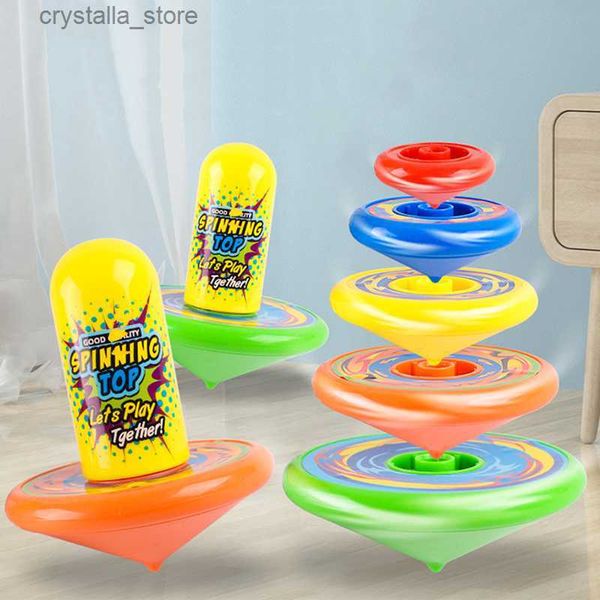 Colorido Gyro Stacking Toys Spinning Table Party Games Regalo educativo para bebés para el regalo del día de los niños Juego de mesa interactivo Juguete L230518