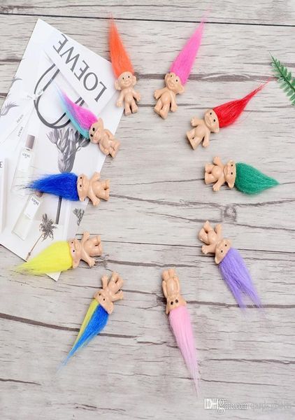 Coil coloré Troll Doll Family Membres Daddy Mummy Baby Boy Girl Girl Leprocauns Dam Trolls Toy Cadeaux Happy Love Family3551521