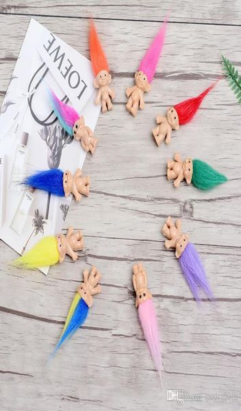 Coil coloré Troll Doll Family Membres Daddy Mummy Baby Boy Girl Girl Leprocauns Dam Trolls Toy Cadeaux Happy Love Family5414104