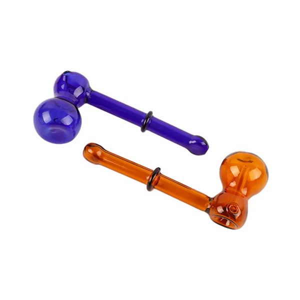 Marteau coloré fumer main tuyau verre barboteurs percolateur bongs matrice fumée durable herbe sèche tabac brûleur à mazout tuyaux eau barboteur bongs