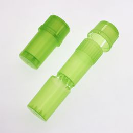 Kleurrijke kruidenslijpen Rookaccessoires 9 cm lange 3 lagen Plastic breker S met tabaksbak Rooktips voor Bongs AC149