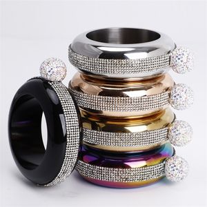 Kleurrijke heupfles strass armband wine pot 3.5oz draagbare flagon ronde whisky wijn alcohol fles heupflessen T9i001140