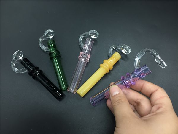 Colorful Labs Glass Taster Fumer des pipes de cire d'huile de tabac TASTER DE CONCENTRATION Tube en borosilicate avec une rallonge conçue pour tamponner