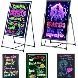 Nieuwheid verlichting kleurrijke led board kits bestuderen kinderen leren diy boardy fluorescerend schrijven advertentiewinkel promotie verlichte hangende boodschap