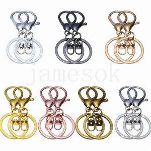 Lobster Clasp Keychain Silver Antique Bronze Zink Alloy Key Hook voor autosleutelringketen Diy Accessoires Sieraden Making voor sleutelringen DE976