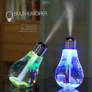 Humidificateur d'air à ampoule colorée, USB ultrasonique, diffuseur d'huile essentielle, atomiseur, désodorisant, brumisateur pour le bureau et la maison, USB, 400ML