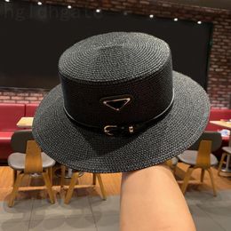 Kleurrijke luxe hoed lederen designer caps voor dames vrije maat stereoscopisch creatieve pet homme stro pure kleur met letter zomerhoed mode PJ066 H4