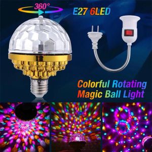 Lampes à balle magique magiques colorées avec support à 360 degrés