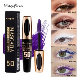 Kleurrijke mascara 5d zijdeachtige wimpers verlengen wimper make -up waterdichte mascara volume oogcosmetica