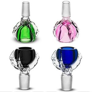 Coloré Nouveau Dragon Griffe Bong Glissière Bol En Verre 14mm 18mm Mâle Filtre Bols Herbe Sèche Tabac Brûleur À Huile Bols Pour Bongs Dab Rigs