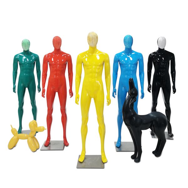 Vente chaude de Mannequin d'hommes de tête mobile de mannequin de corps complet de nouveau style coloré