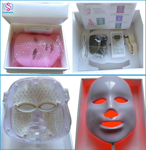 Coloré PDT Led Photon Light Therapy Visage Soins de la peau Masque de beauté Personnaliser Réutilisable Facial Wireless N Beauty FaceMask Shield pour les soins personnels de la peau